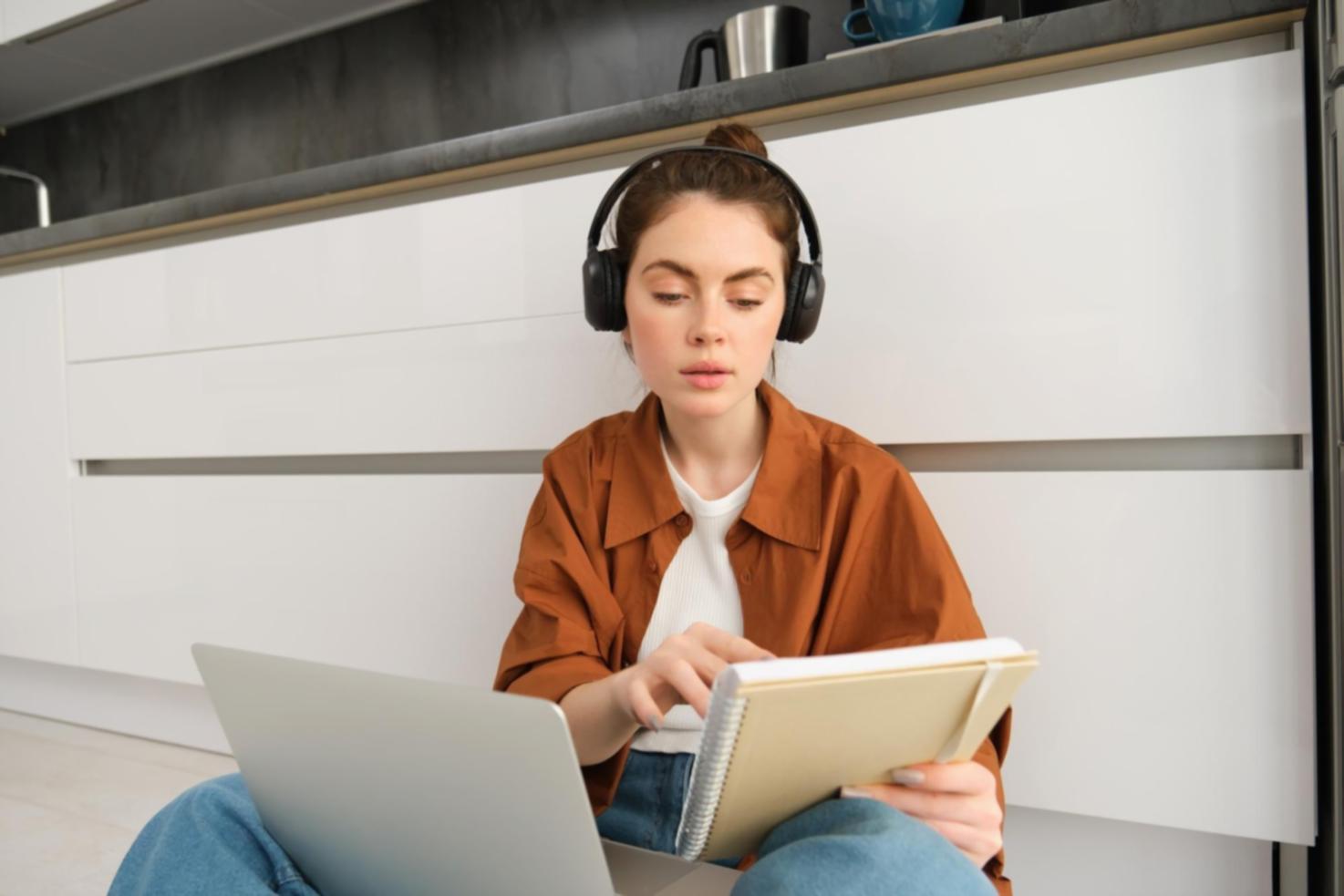 Modern office workspace with financial technology tools